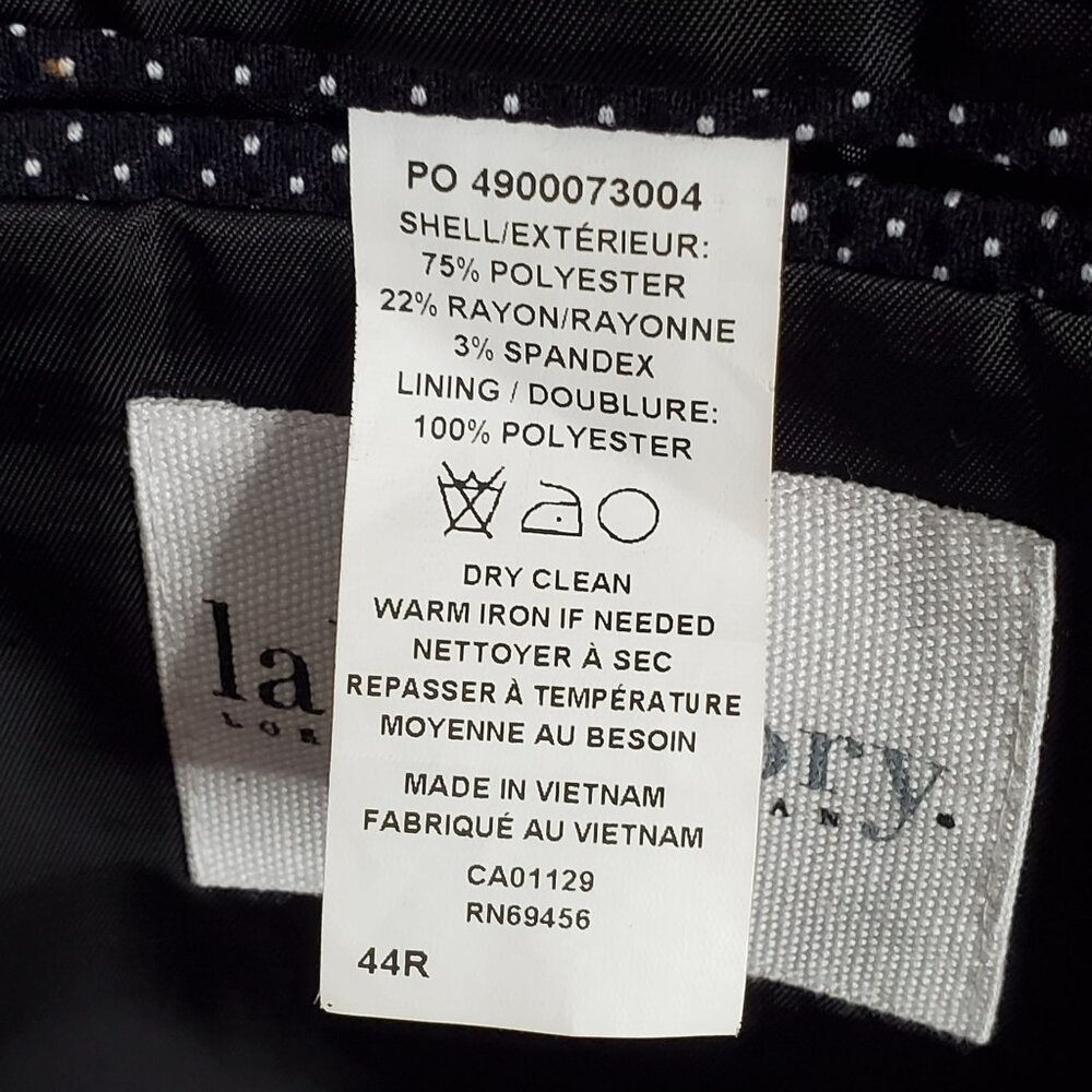 Lord & Taylor Laboratory Men's Size 44R Sportcoat Blazer Micro Polka Dot 2 Butto - Picture 4 of 14